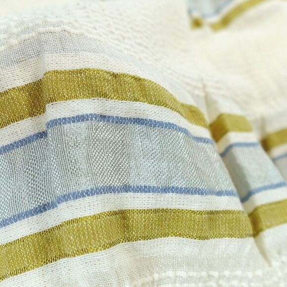 LemLem Scarf Wrap Womens Ambo Silver Striped Gauze Shawl Boho Lagenlook Artsy - Picture 7 of 10